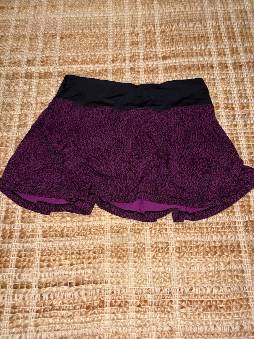 lululemon athletica Purple Skater Skirt with Black Waistband